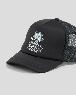 Headwear*The Mad Hueys Boys' Great Bite Shark Trucker Cap Black