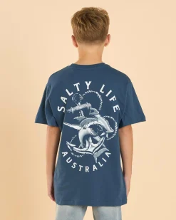 Tops & T-Shirts*Salty Life Boys' Hammerhead T-Shirt Slate Blue