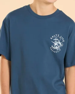 Tops & T-Shirts*Salty Life Boys' Hammerhead T-Shirt Slate Blue