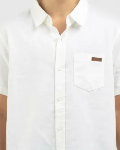 Tops & T-Shirts*Skylark Boys' Hemp Short Sleeve Shirt White