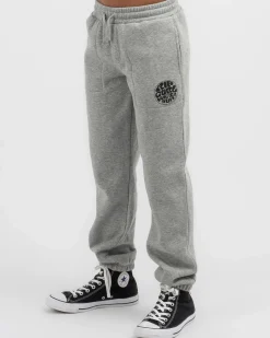 Shorts & Bottoms*Rip Curl Boys' Icon Of Surf Track Pants Grey Marle