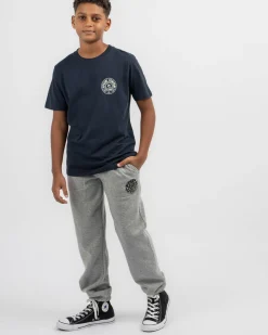 Shorts & Bottoms*Rip Curl Boys' Icon Of Surf Track Pants Grey Marle