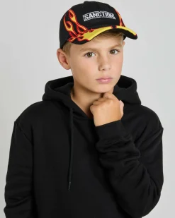 Headwear*Sanction Boys' Ignite Snapback Cap Black