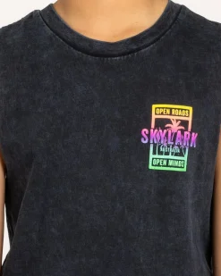 Tops & T-Shirts*Skylark Boys' Illuminate Muscle Tank Navy Acid