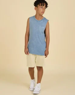 Tops & T-Shirts*Skylark Boys' Inflow Muscle Tank Lt Blue Acid