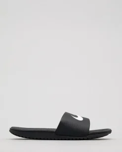 Slides*Nike Boys' Kawa Slides Black/white