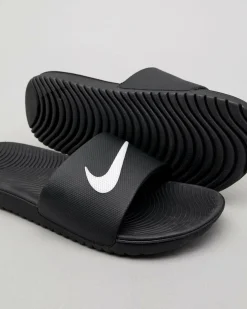 Slides*Nike Boys' Kawa Slides Black/white