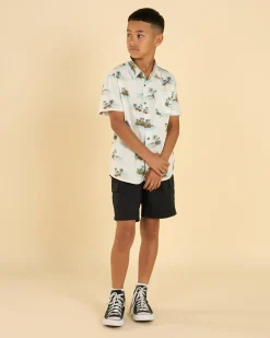 Tops & T-Shirts*Jacks Boys' Kingston Short Sleeve Shirt Off White