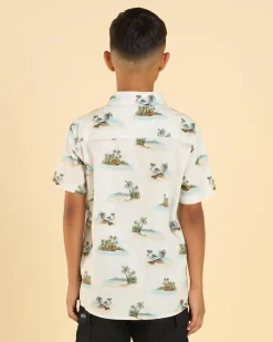 Tops & T-Shirts*Jacks Boys' Kingston Short Sleeve Shirt Off White
