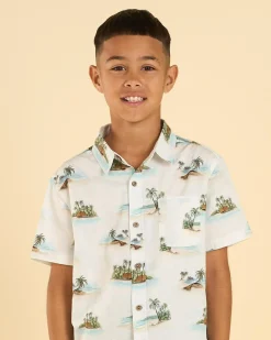 Tops & T-Shirts*Jacks Boys' Kingston Short Sleeve Shirt Off White