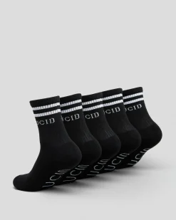 Hot Boys' Linked Crew Socks 5 Pack Kids/BOY Socks & Accesories