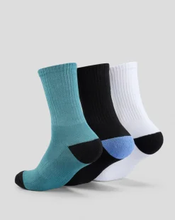 Hot Boys' Logo Crew Socks 3 Pack Kids/BOY Socks & Accesories