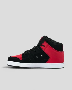 Sneakers*DC Shoes Boys' Manteca 4 Hi-Top Shoes Black/red/white