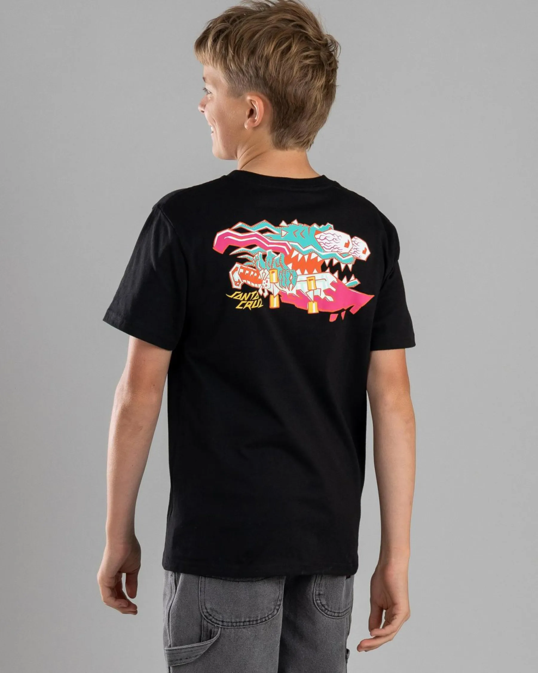 Tops & T-Shirts*Santa Cruz Boys' Meek Scratched Slasher T-Shirt Black