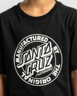 Tops & T-Shirts*Santa Cruz Boys' MFG Dot Front T-Shirt Black
