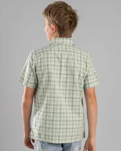 Tops & T-Shirts*Billabong Boys' Mogul Check Short Sleeve Shirt Oatmeal