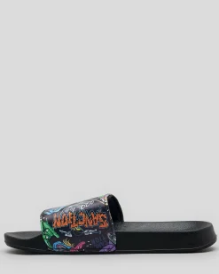 Slides*Sanction Boys' Monster Slides Black