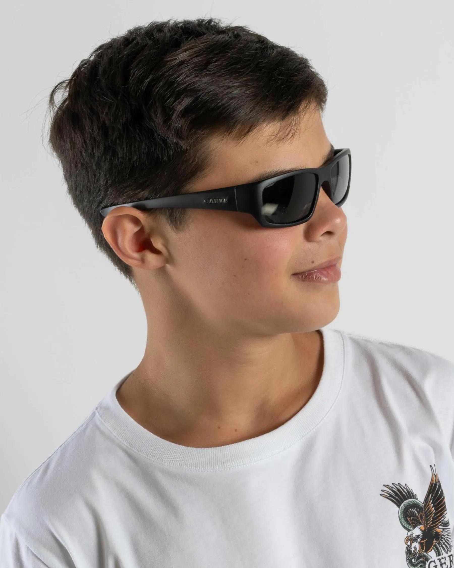 Eyewear*Carve Boys' Moray Jr Sunglasses Matt Black/ Grey