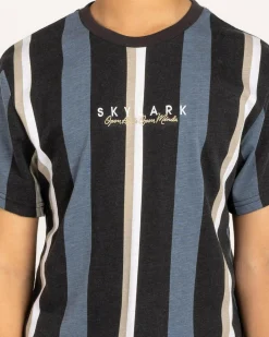 Tops & T-Shirts*Skylark Boys' Nostalgic T-Shirt Black Stripe