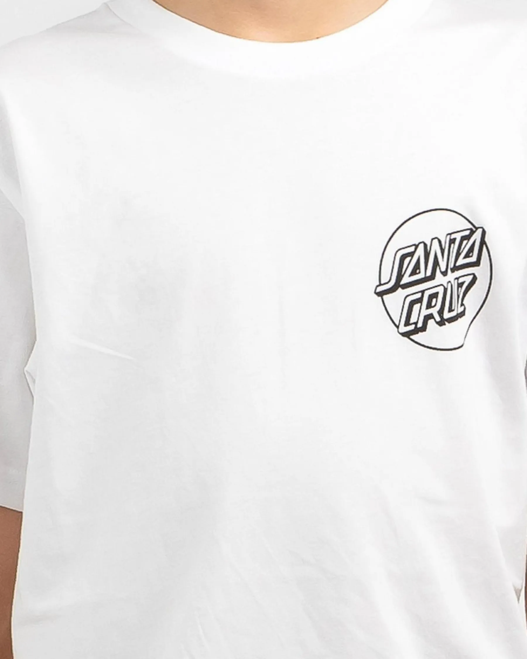 Tops & T-Shirts*Santa Cruz Boys' Opus Screaming Hand T-Shirt White