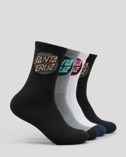 Hot Boys' Other Dot Crew Socks 4 Pack Kids/BOY Socks & Accesories