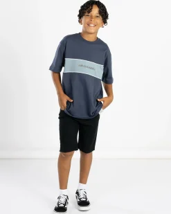Tops & T-Shirts*Billabong Boys' Panel T-Shirt Dusty Navy