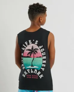 Tops & T-Shirts*Skylark Boys' Paradiso Muscle Tank Black