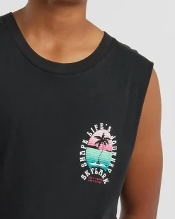 Tops & T-Shirts*Skylark Boys' Paradiso Muscle Tank Black