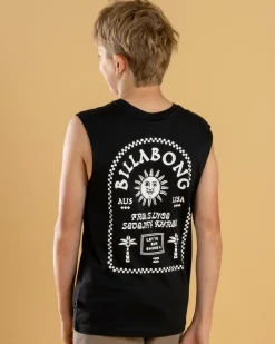 Tops & T-Shirts*Billabong Boys' Portal Muscle Tank Black