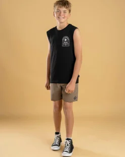 Tops & T-Shirts*Billabong Boys' Portal Muscle Tank Black