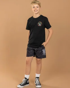 Shorts & Bottoms*Salty Life Boys' Privateer Elastic Waist Shorts Black