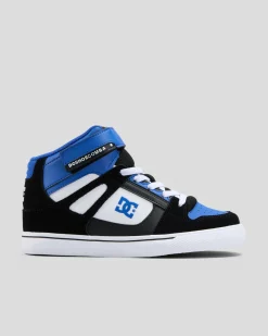 Sneakers*DC Shoes Boys' Pure High-Top EV Shoes Blu/blk/wht