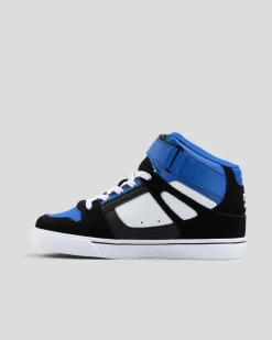 Sneakers*DC Shoes Boys' Pure High-Top EV Shoes Blu/blk/wht
