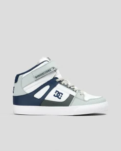 Sneakers*DC Shoes Boys' Pure Hi-Top EV Shoes Grey/blue/white