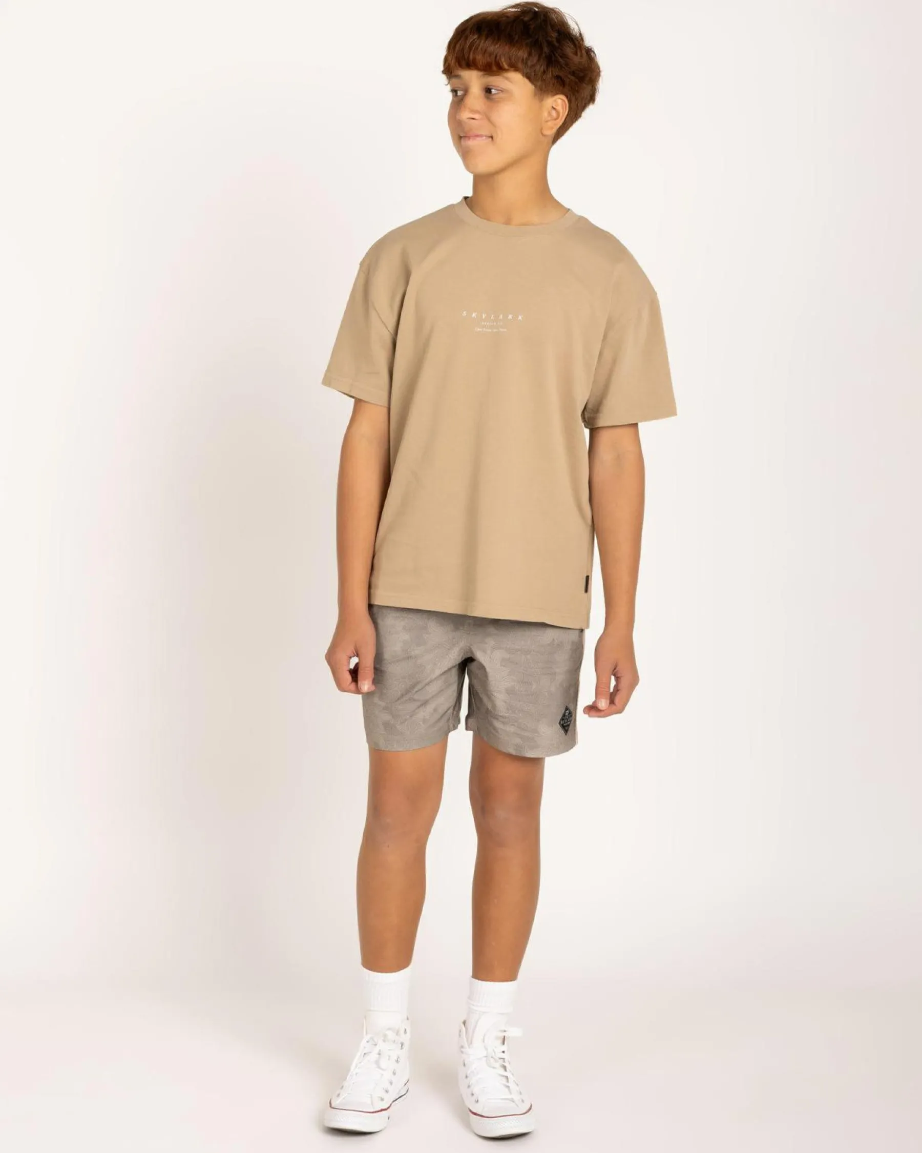 Shorts & Bottoms*Skylark Boys' Radiant Elastic Waist Shorts Lt Brown