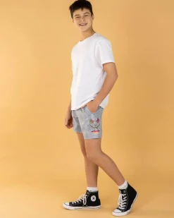 Shorts & Bottoms*Salty Life Boys' Relative Elastic Waist Shorts Lt Grey Mottle