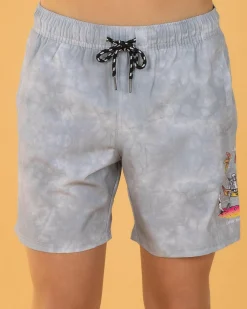 Shorts & Bottoms*Salty Life Boys' Relative Elastic Waist Shorts Lt Grey Mottle