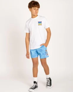 Shorts & Bottoms*Salty Life Boys' Relative Elastic Waist Shorts Blue Mottle