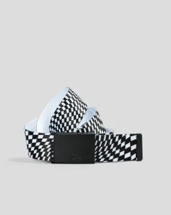 Belts*Sanction Boys' Ripple Web Belt Black/white