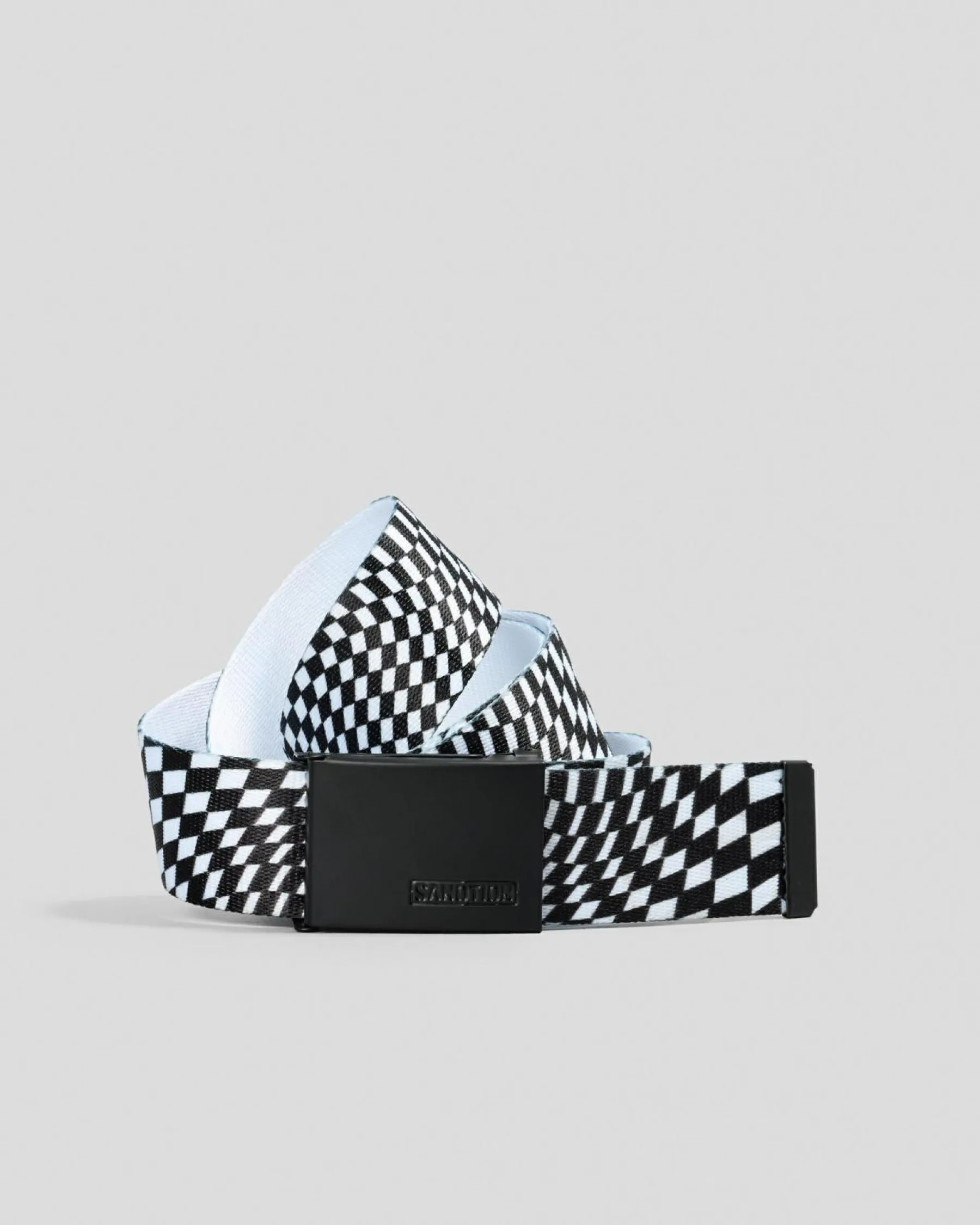 Belts*Sanction Boys' Ripple Web Belt Black/white