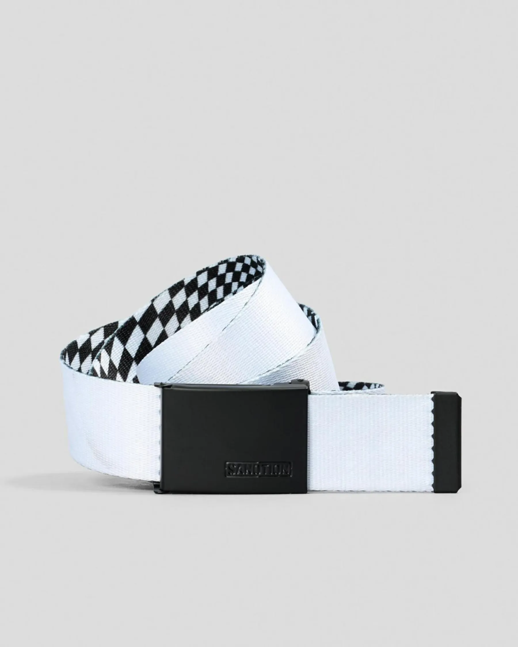Belts*Sanction Boys' Ripple Web Belt Black/white