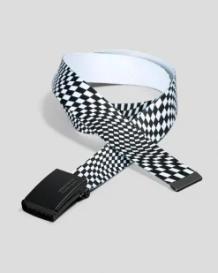 Belts*Sanction Boys' Ripple Web Belt Black/white