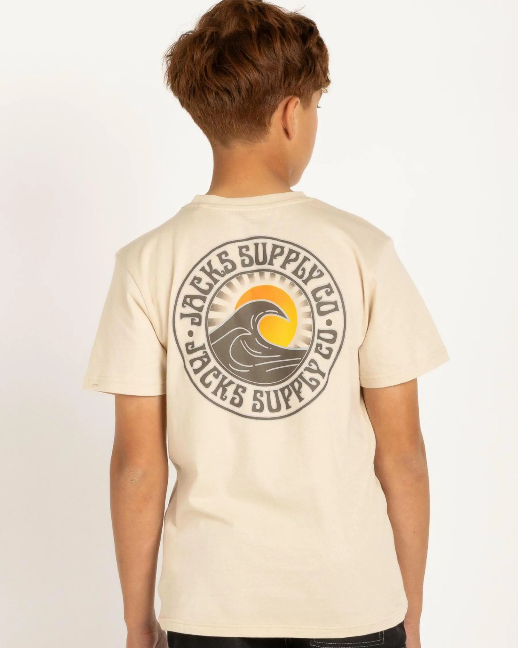 Tops & T-Shirts*Jacks Boys' Rising Sun T-Shirt Sand