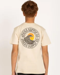 Tops & T-Shirts*Jacks Boys' Rising Sun T-Shirt Sand