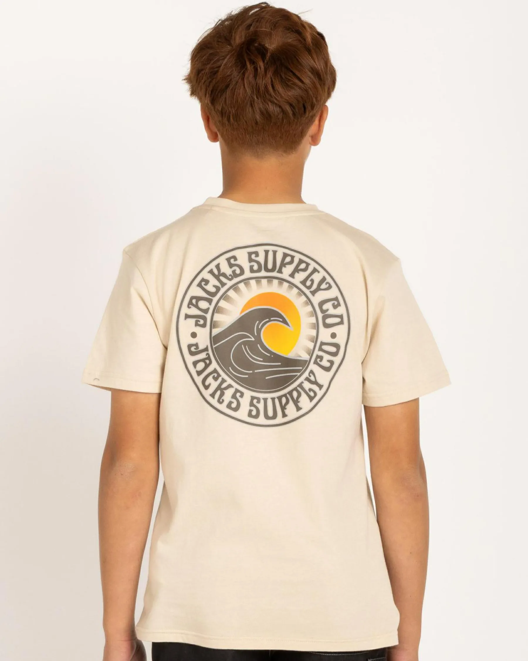 Tops & T-Shirts*Jacks Boys' Rising Sun T-Shirt Sand