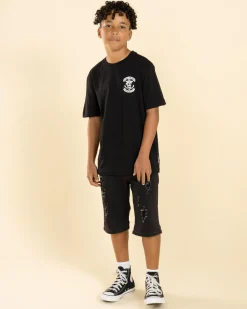 Tops & T-Shirts*The Mad Hueys Boys' Sailor Anchor T-Shirt Black