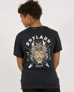 Tops & T-Shirts*Skylark Boys' Samurai T-Shirt Black Acid