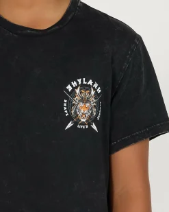 Tops & T-Shirts*Skylark Boys' Samurai T-Shirt Black Acid