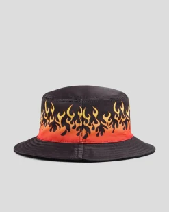 Headwear*Sanction Boys' Scorched Reversible Bucket Hat Black