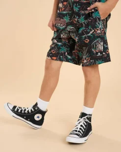 Shorts & Bottoms*The Mad Hueys Boys' She'll Be Right Volley Shorts Black